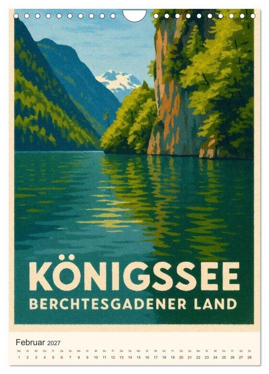 Produktbild: Alpine Impressionen Berchtesgadener Land (Wandkalender 2027 DIN A4 hoch), CALVENDO Monatskalender