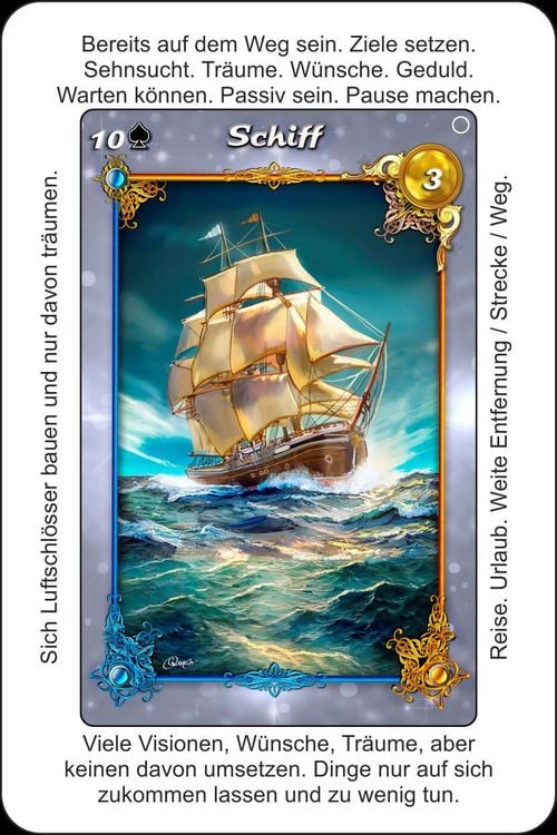 Produktbild: Lenormandkarten Licht und Schatten - Positive und negative Lenormand-Deutung auf jeder Karte (3.Auflage)