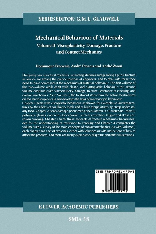 Produktbild: Mechanical Behaviour of Materials