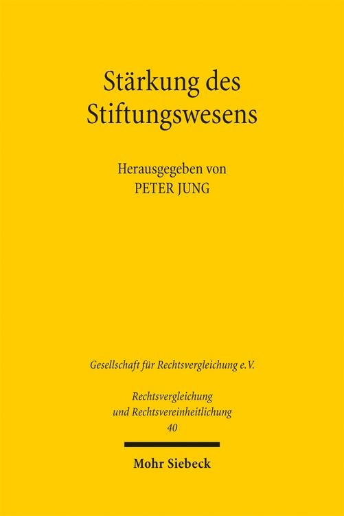 Produktbild: St&auml;rkung des Stiftungswesens