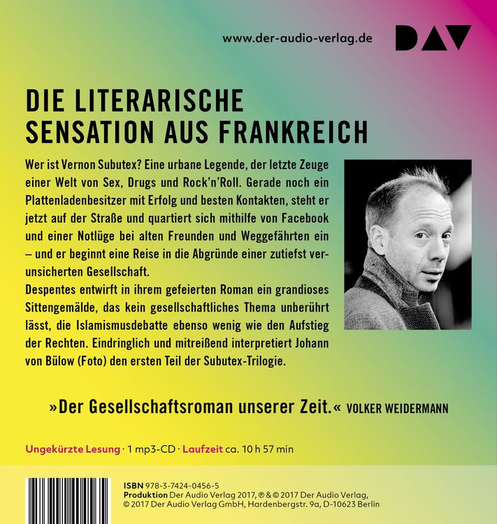 Produktbild: Das Leben des Vernon Subutex 1