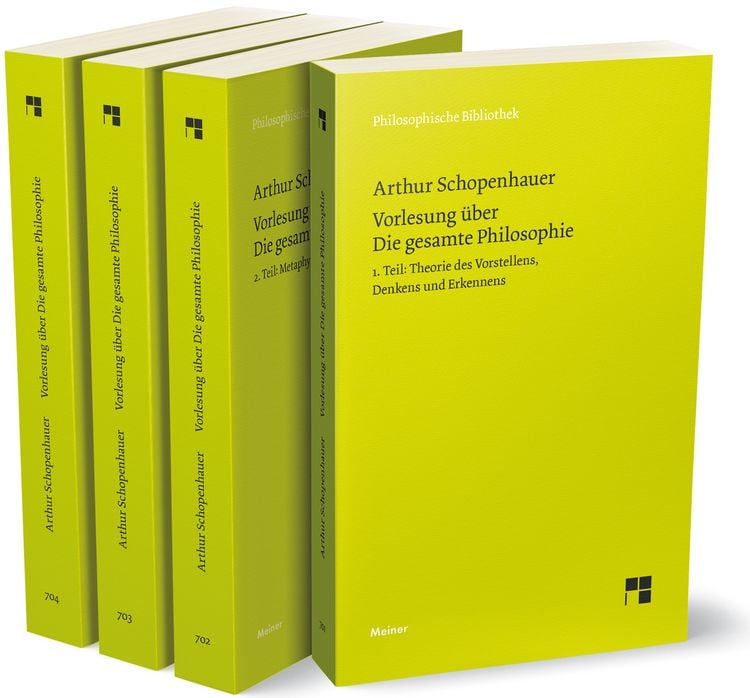 Produktbild: Vorlesung &uuml;ber Die gesamte Philosophie oder die Lehre vom Wesen der Welt und dem menschlichen Geiste, Bde. 1-4 (Set)