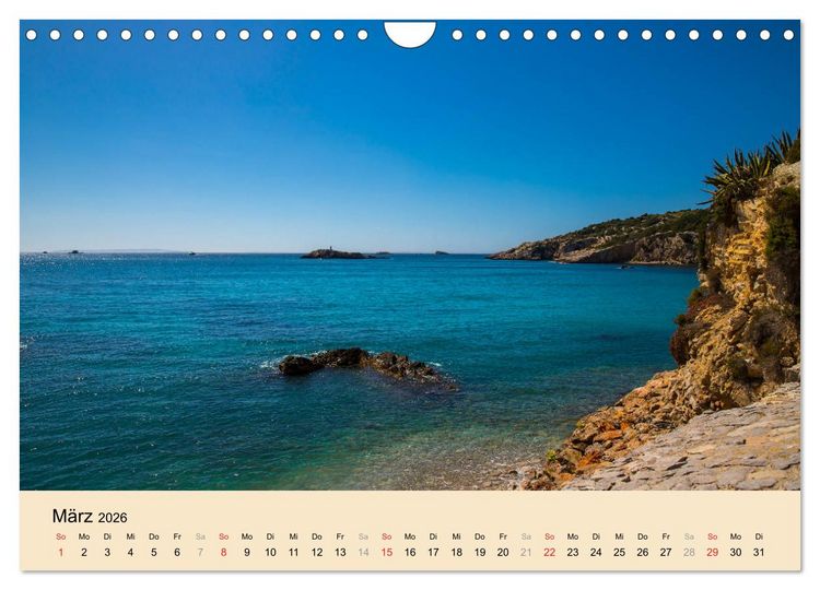 Produktbild: Ibiza Dalt Vila, Sa Penya und La Marina (Wandkalender 2026 DIN A4 quer), CALVENDO Monatskalender