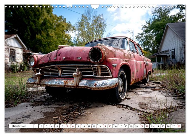 Produktbild: Rost trifft Nostalgie (Wandkalender 2026 DIN A3 quer), CALVENDO Monatskalender