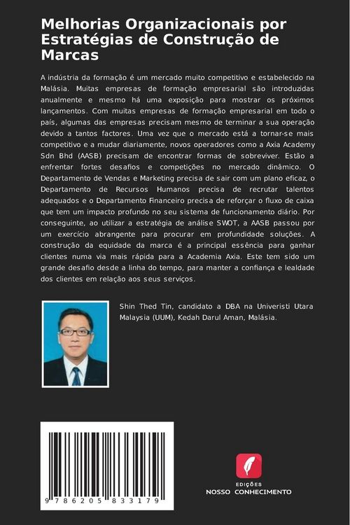 Produktbild: Melhorias Organizacionais por Estrat&eacute;gias de Constru&ccedil;&atilde;o de Marcas