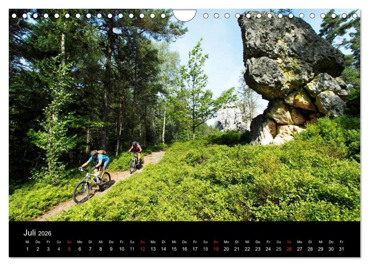 Produktbild: Mountainbike Abenteuer Deutschland (Wandkalender 2026 DIN A4 quer), CALVENDO Monatskalender
