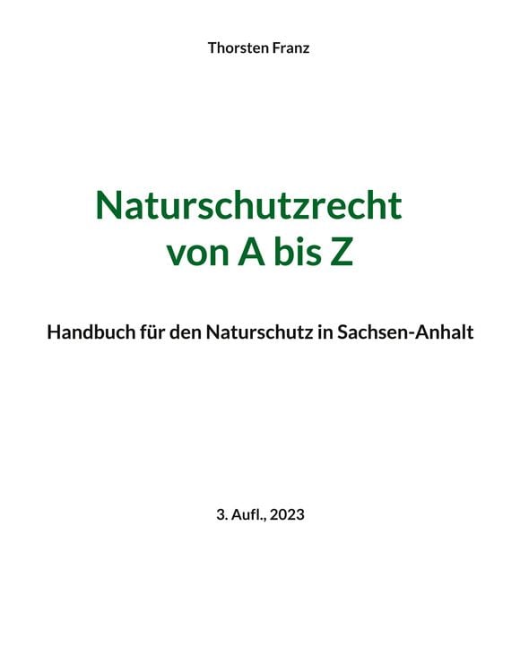 Produktbild: Naturschutzrecht von A bis Z