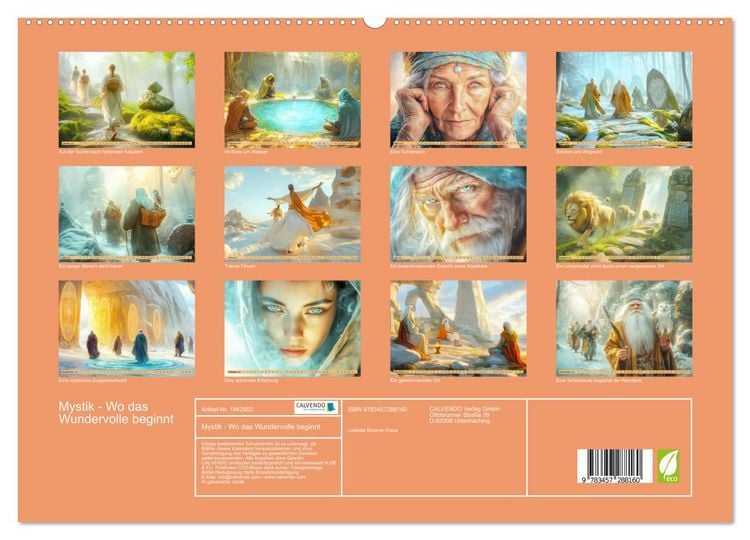 Produktbild: Mystik - Wo das Wundervolle beginnt (hochwertiger Premium Wandkalender 2026 DIN A2 quer), Kunstdruck in Hochglanz