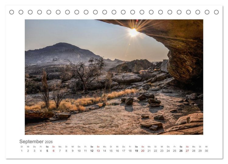 Produktbild: Namibia - unterwegs mit Julia Hahn (Tischkalender 2026 DIN A5 quer), CALVENDO Monatskalender