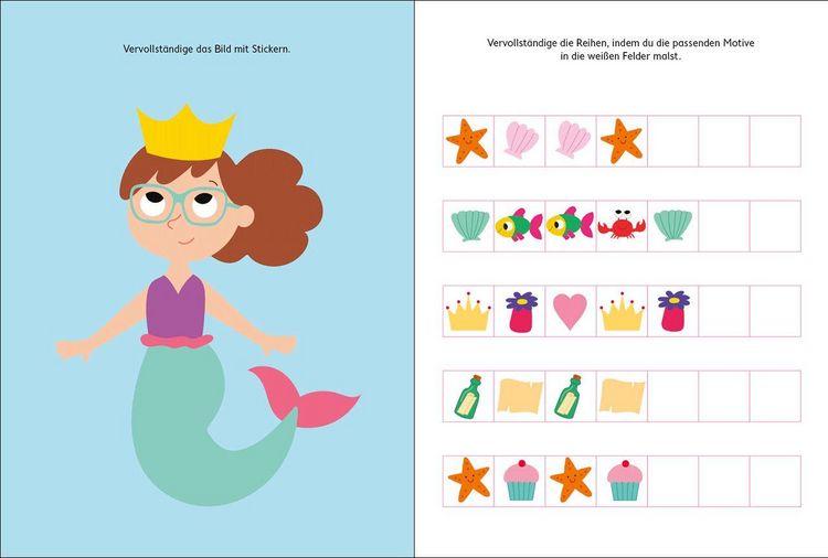 Produktbild: Metallic-Stickerspa&szlig; - Meerm&auml;dchen