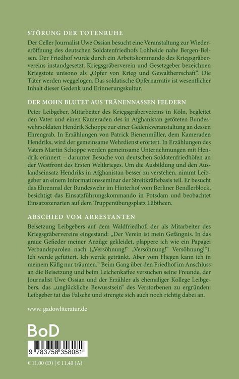 Produktbild: St&ouml;rung der Totenruhe