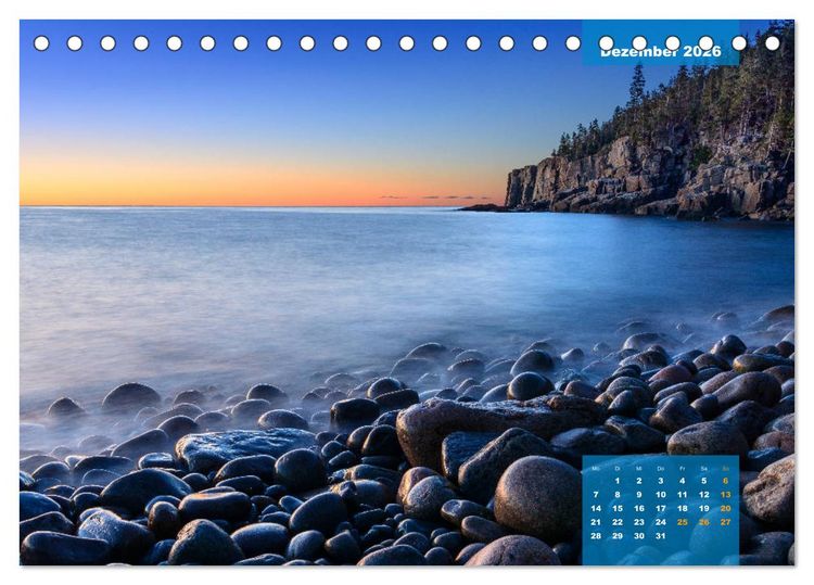 Produktbild: New England - Vielfalt einer Region (Tischkalender 2026 DIN A5 quer), CALVENDO Monatskalender