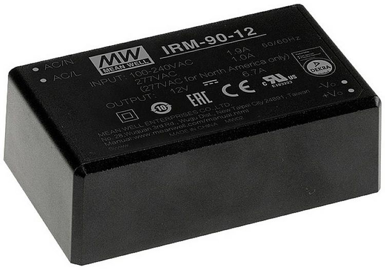 Produktbild: MEAN WELL IRM-90-24 AC/DC-Netzteilbaustein, geschlossen 24 V/DC 3.75A 99W