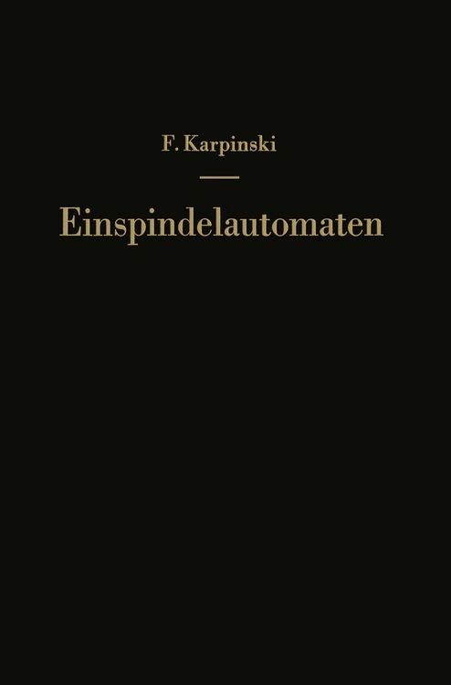 Produktbild: Einspindelautomaten