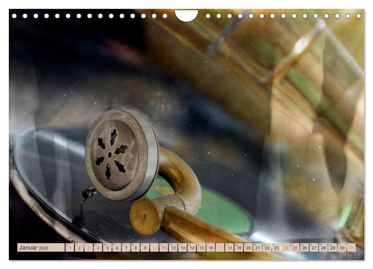 Produktbild: Grammophone - Zeitzeugen der Geschichte (Wandkalender 2026 DIN A4 quer), CALVENDO Monatskalender