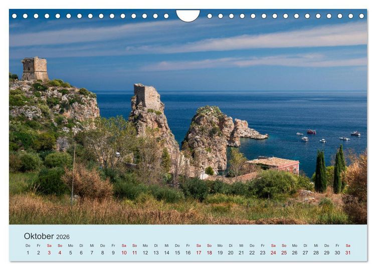 Produktbild: Sizilien &ndash; Die Insel, auf der es keinen Winter gibt (Wandkalender 2026 DIN A4 quer), CALVENDO Monatskalender