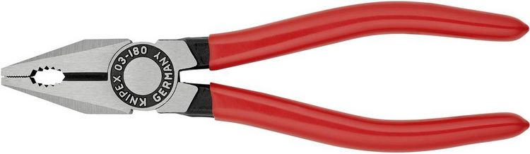 Produktbild: Knipex 03 01 180 Werkstatt Kombizange 180mm DIN ISO 5746