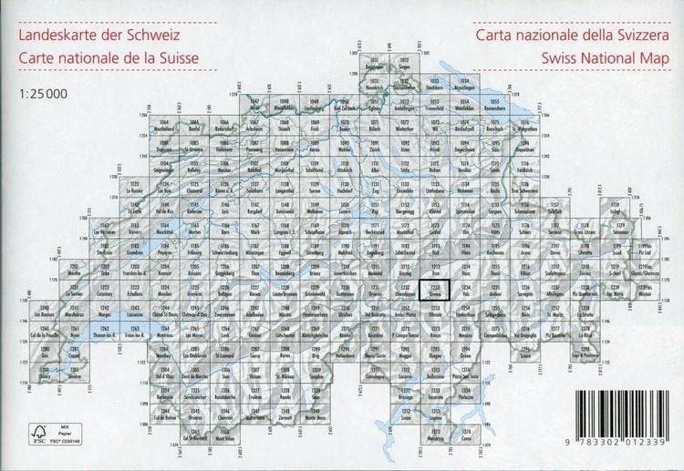 Produktbild: Swisstopo 1 : 25 000 Greina