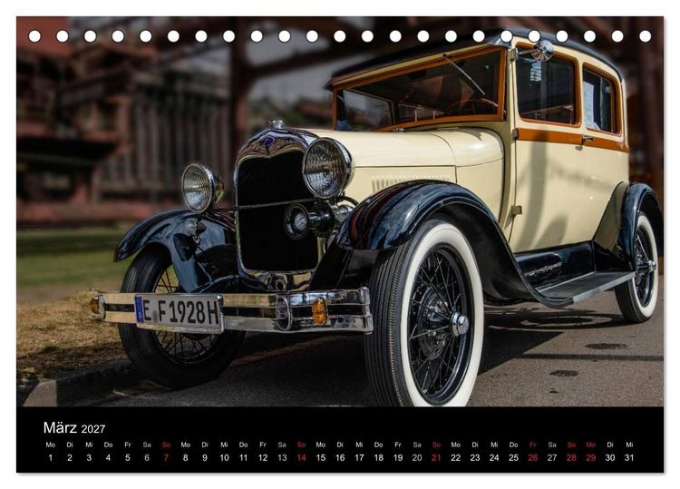 Produktbild: Faszination Oldtimer und Autolegenden (Tischkalender 2027 DIN A5 quer), CALVENDO Monatskalender