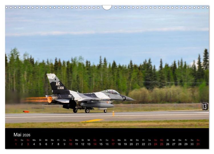 Produktbild: F-16 Fliegende Legende (Wandkalender 2026 DIN A3 quer), CALVENDO Monatskalender