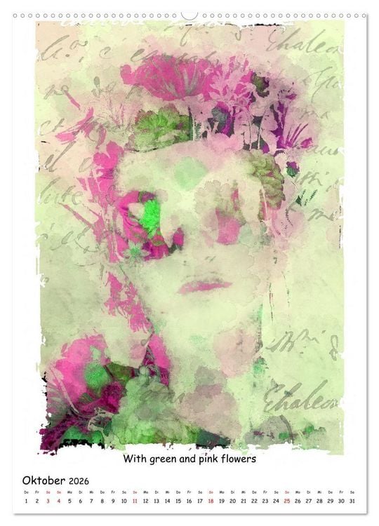Produktbild: Alte Meister treffen Digital Art (Wandkalender 2026 DIN A2 hoch), CALVENDO Monatskalender