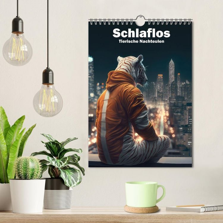 Produktbild: Schlaflos Tierische Nachteulen (Wandkalender 2026 DIN A4 hoch), CALVENDO Monatskalender