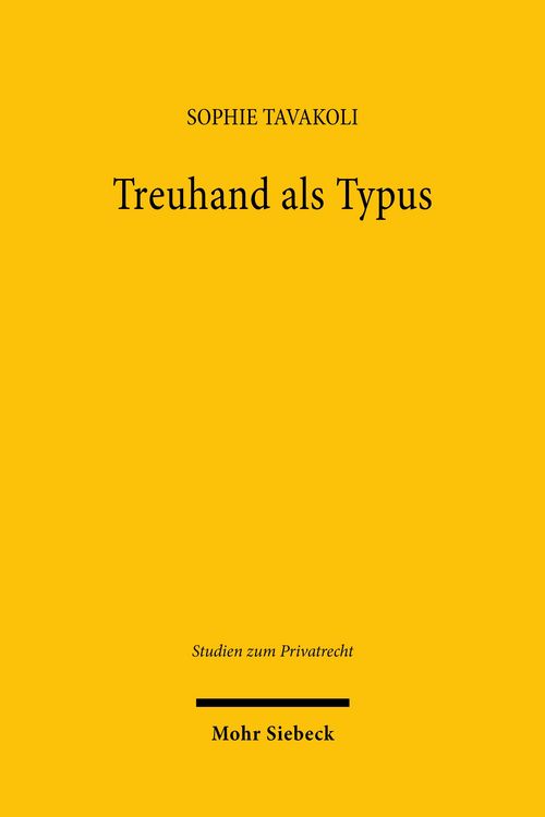 Produktbild: Treuhand als Typus