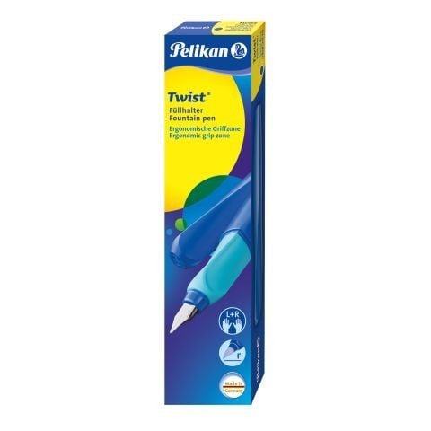 Produktbild: Pelikan F&uuml;llhalter Twist, Deep Blue, Feder F, Rechts- und Linksh&auml;nder