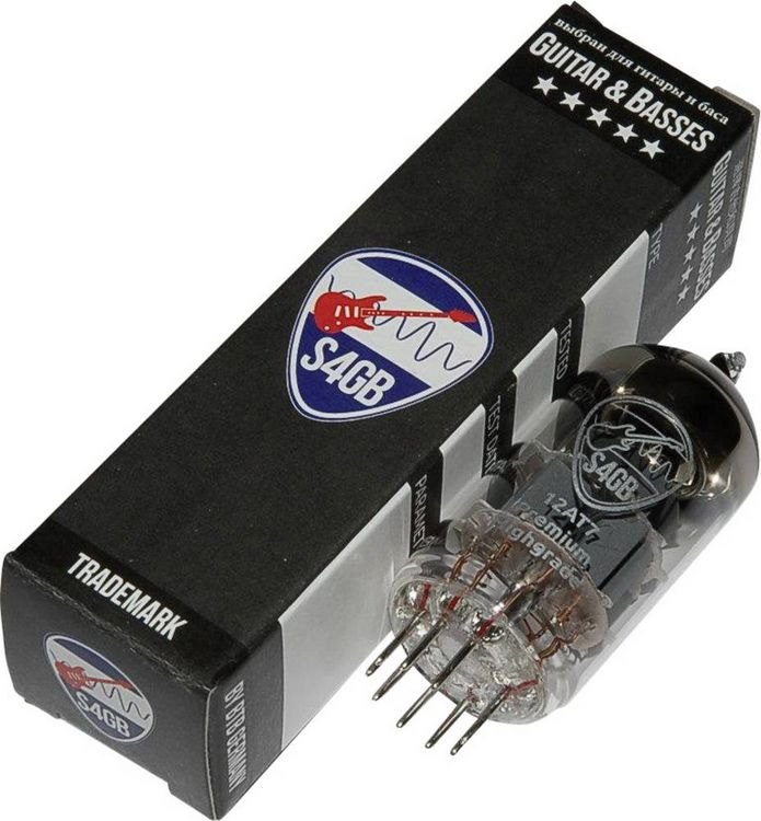 Produktbild: BTB Vertrieb 12AT7-S4GB Premium Elektronenr&ouml;hre Selektiert f&uuml;r Gitarre & Bass Doppeltriode Polzahl: 9 Sockel: Noval Inhalt 1 St.
