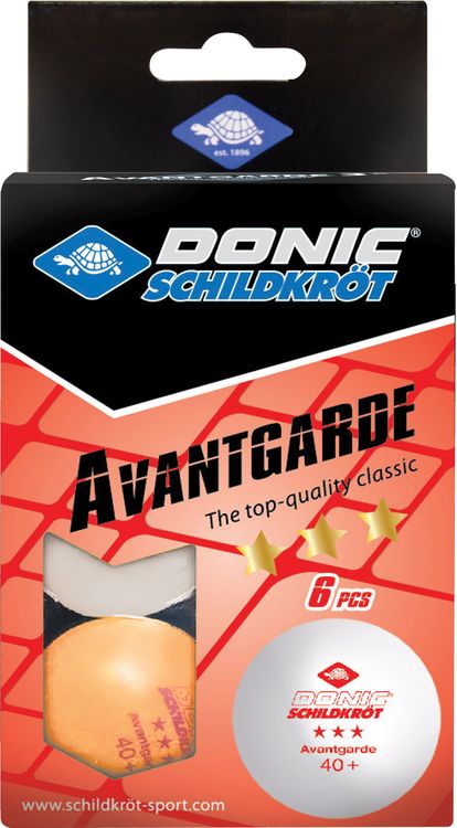 Produktbild: TT-Ball 3-Stern AVANTGARDE / EXCLUSIVE 40+ 3 white/ 3orange