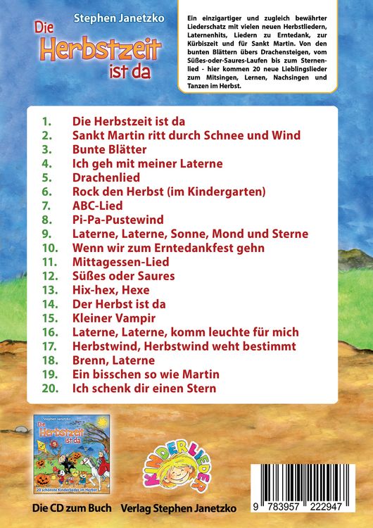 Produktbild: Die Herbstzeit ist da - 20 sch&ouml;nste Kinderlieder im Herbst