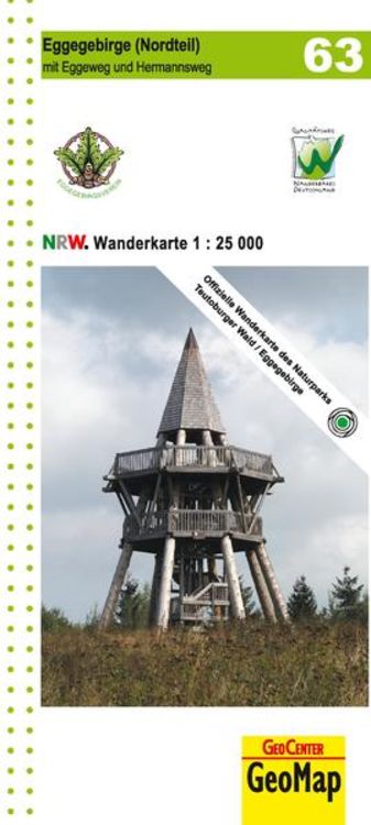 Produktbild: NRW-Wanderkarte 63 Eggegebirge (Nordteil)