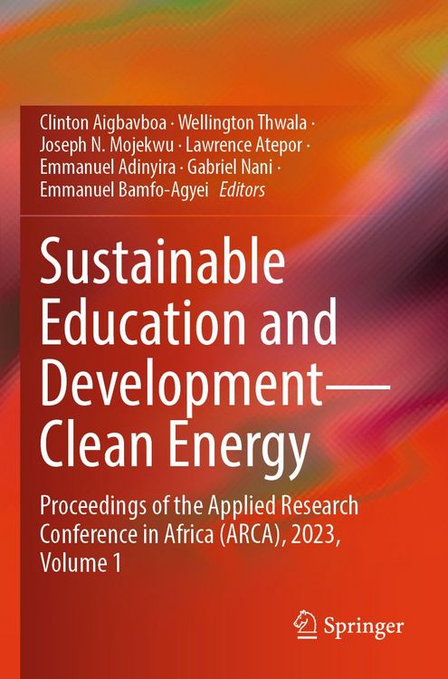 Produktbild: Sustainable Education and Development&mdash;Clean Energy