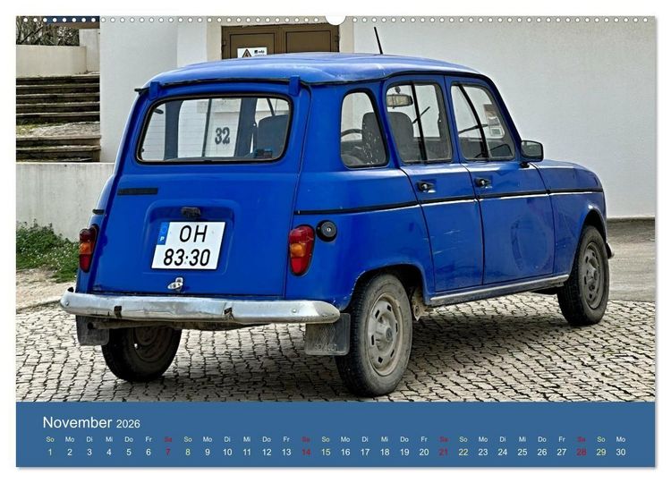 Produktbild: Kultauto aus Frankreich - Renault 4 (hochwertiger Premium Wandkalender 2026 DIN A2 quer), Kunstdruck in Hochglanz