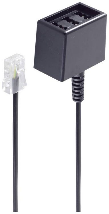 Produktbild: Shiverpeaks ISDN Adapter [1x RJ45-Stecker 8p4c - 1x TAE-NFN-Buchse] 0.15m Schwarz