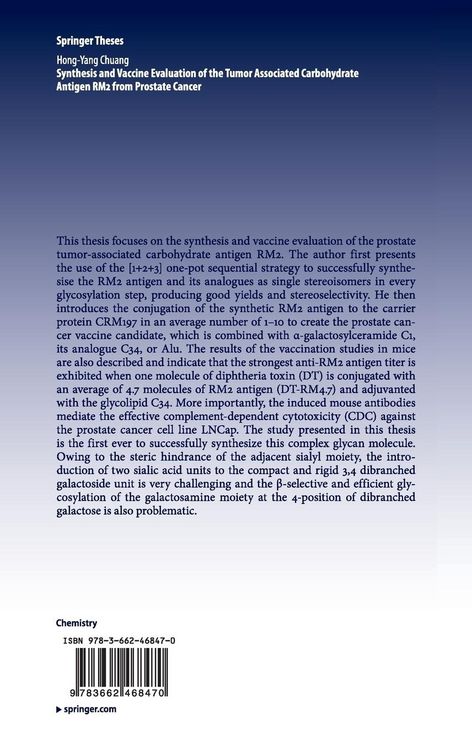 Produktbild: Synthesis and Vaccine Evaluation of the Tumor Associated Carbohydrate Antigen RM2 from Prostate Cancer