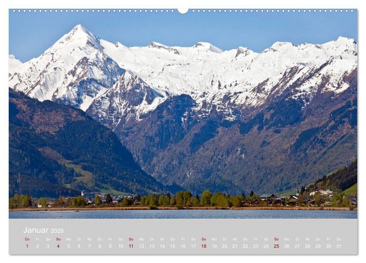 Produktbild: Gr&uuml;&szlig;e aus Zell am See (Wandkalender 2026 DIN A2 quer), CALVENDO Monatskalender