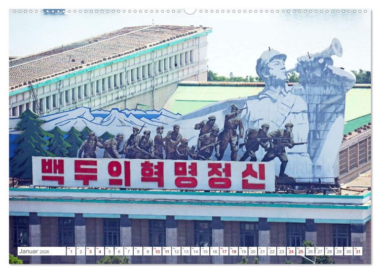 Produktbild: NORDKOREA Das Reich des Kim Jong-un (Wandkalender 2026 DIN A2 quer), CALVENDO Monatskalender