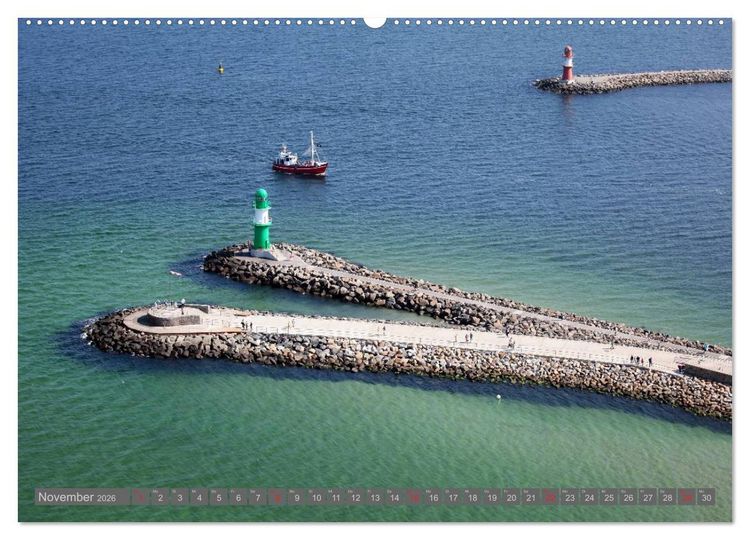 Produktbild: Ostseebad Warnem&uuml;nde (Wandkalender 2026 DIN A2 quer), CALVENDO Monatskalender