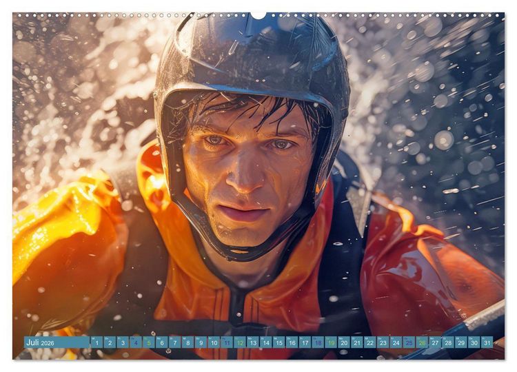 Produktbild: Kayak Wildwasser Sport (Wandkalender 2026 DIN A2 quer), CALVENDO Monatskalender