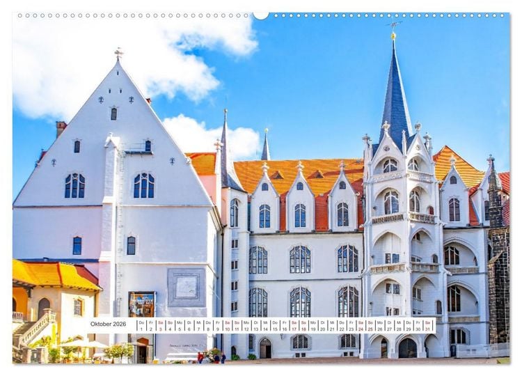 Produktbild: Mei&szlig;en und seine Wahrzeichen (hochwertiger Premium Wandkalender 2026 DIN A2 quer), Kunstdruck in Hochglanz