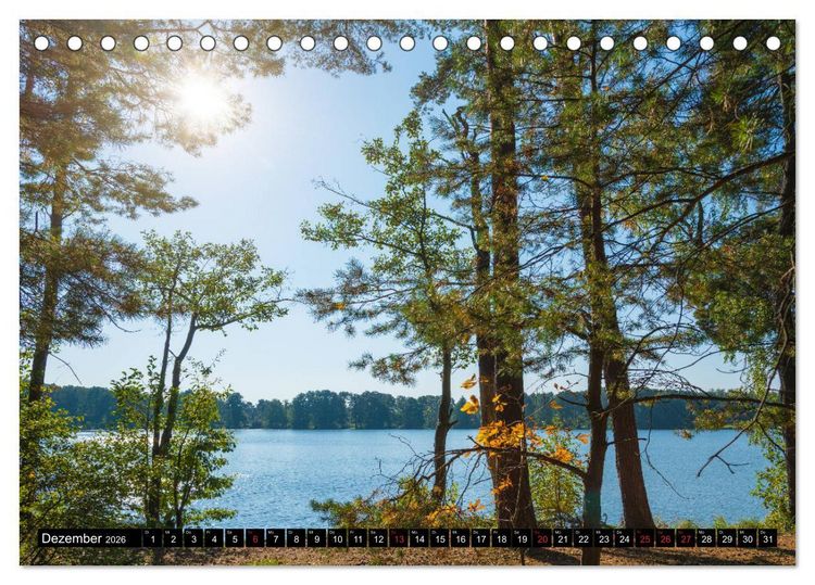 Produktbild: Stille Seen um Himmelpfort (Tischkalender 2026 DIN A5 quer), CALVENDO Monatskalender