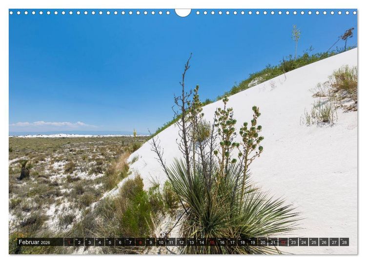 Produktbild: WHITE SANDS Die wei&szlig;e W&uuml;ste in New Mexico (Wandkalender 2026 DIN A3 quer), CALVENDO Monatskalender