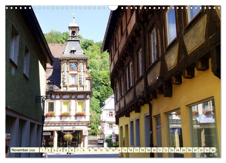 Produktbild: Unterwegs in der Altstadt von Geislingen (Wandkalender 2026 DIN A3 quer), CALVENDO Monatskalender