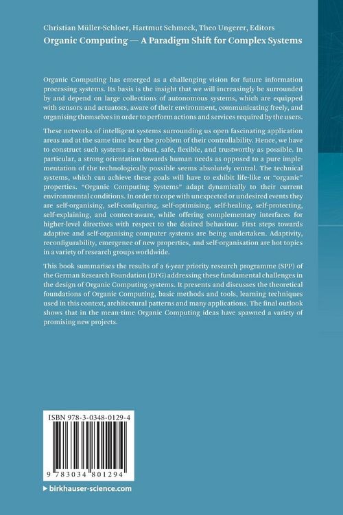 Produktbild: Organic Computing &mdash; A Paradigm Shift for Complex Systems
