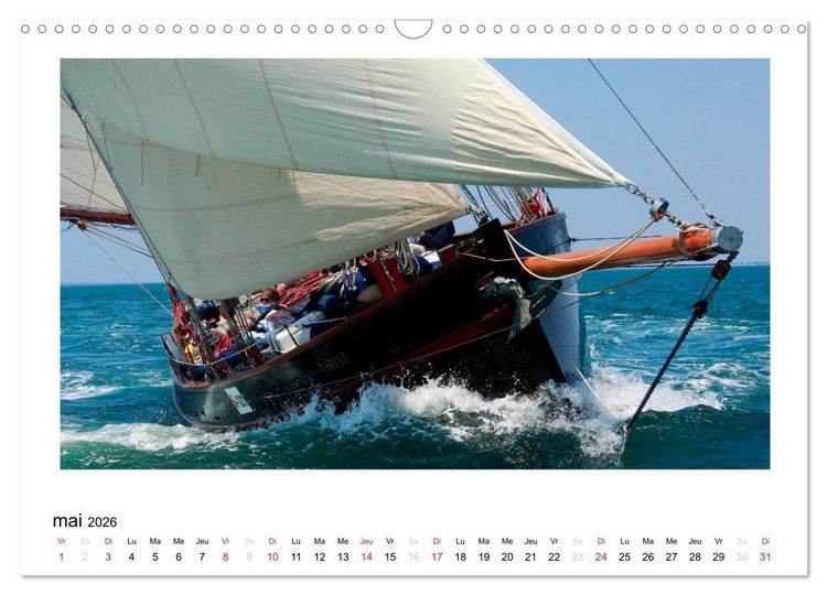 Produktbild: Toutes voiles dehors (Calendrier mural 2026 DIN A3 vertical), CALVENDO calendrier mensuel