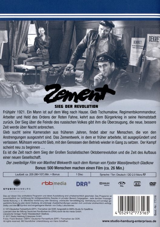 Produktbild: Zement - Der komplette 2-Teiler - DDR TV-Archiv