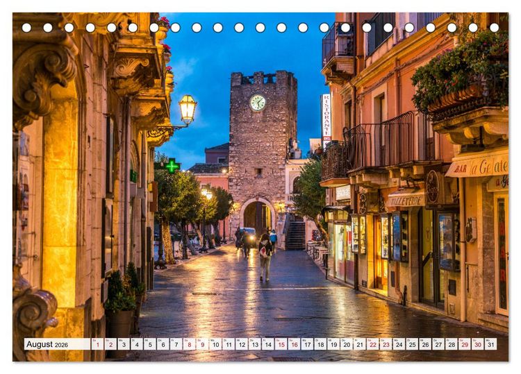 Produktbild: Sizilien - Taormina (Tischkalender 2026 DIN A5 quer), CALVENDO Monatskalender