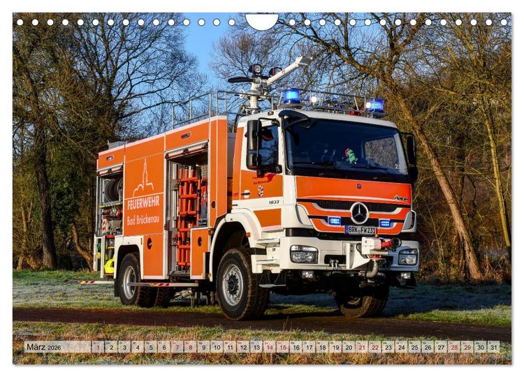 Produktbild: Feuerwehrfahrzeuge (Wandkalender 2026 DIN A4 quer), CALVENDO Monatskalender