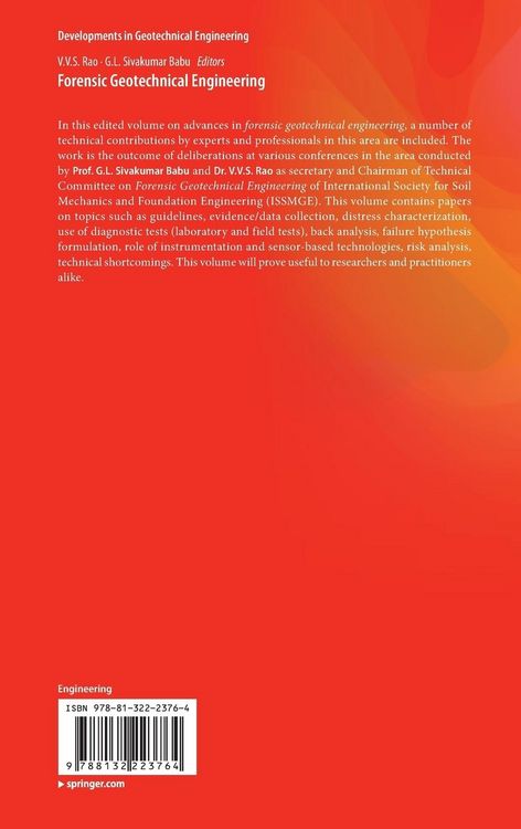 Produktbild: Forensic Geotechnical Engineering
